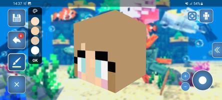 پوستر Skin Editor 3D for Minecraft