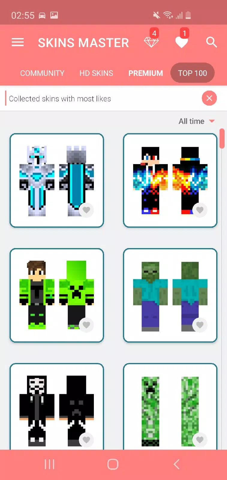 Skins-MASTER for Minecraft 3.3.7 Free Download