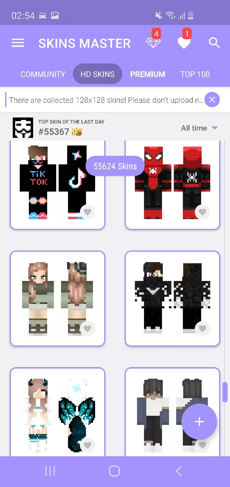 Skins-MASTER for Minecraft 3.3.7 Free Download