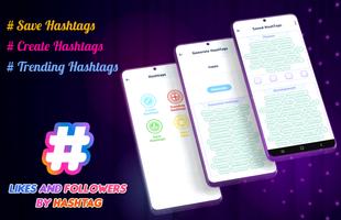 Likes and Followers by Hashtag poster
