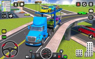 Trailer Truck Car Transport 3D Screenshot 1