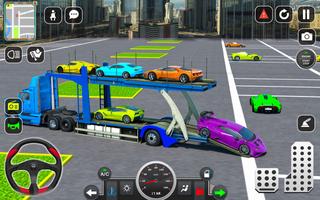 Trailer Truck Car Transport 3D capture d'écran 2