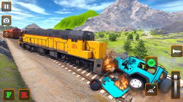 Train Truck Crash Rampage Sim Plakat