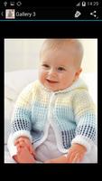 Crochet Pattern Baby Cardigan Affiche