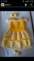 Crochet Pattern Baby Dress Affiche