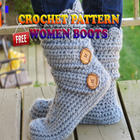 Crochet Pattern Women Boots ikona