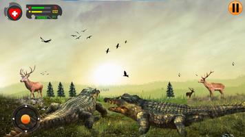 Jeux d'animaux crocodiles: Affiche