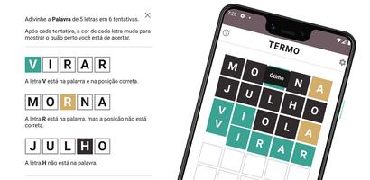 1 Schermata Termo: Jogo de palavras diário