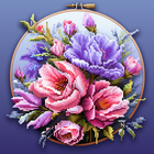 Color by Letter: Sewing game icon