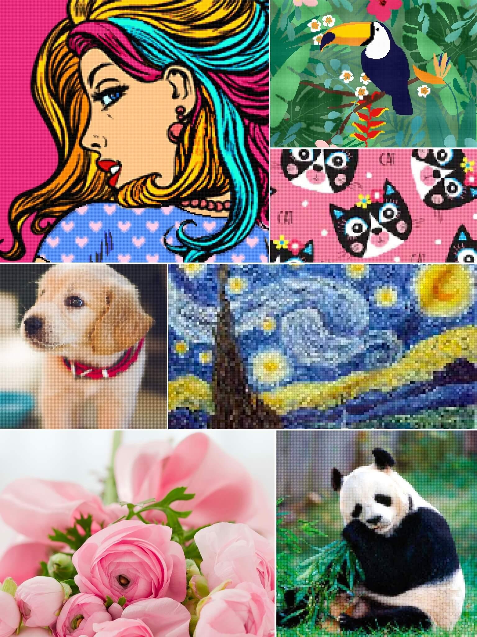 Color by Letter Sewing game Cross stitch for Android APK Download