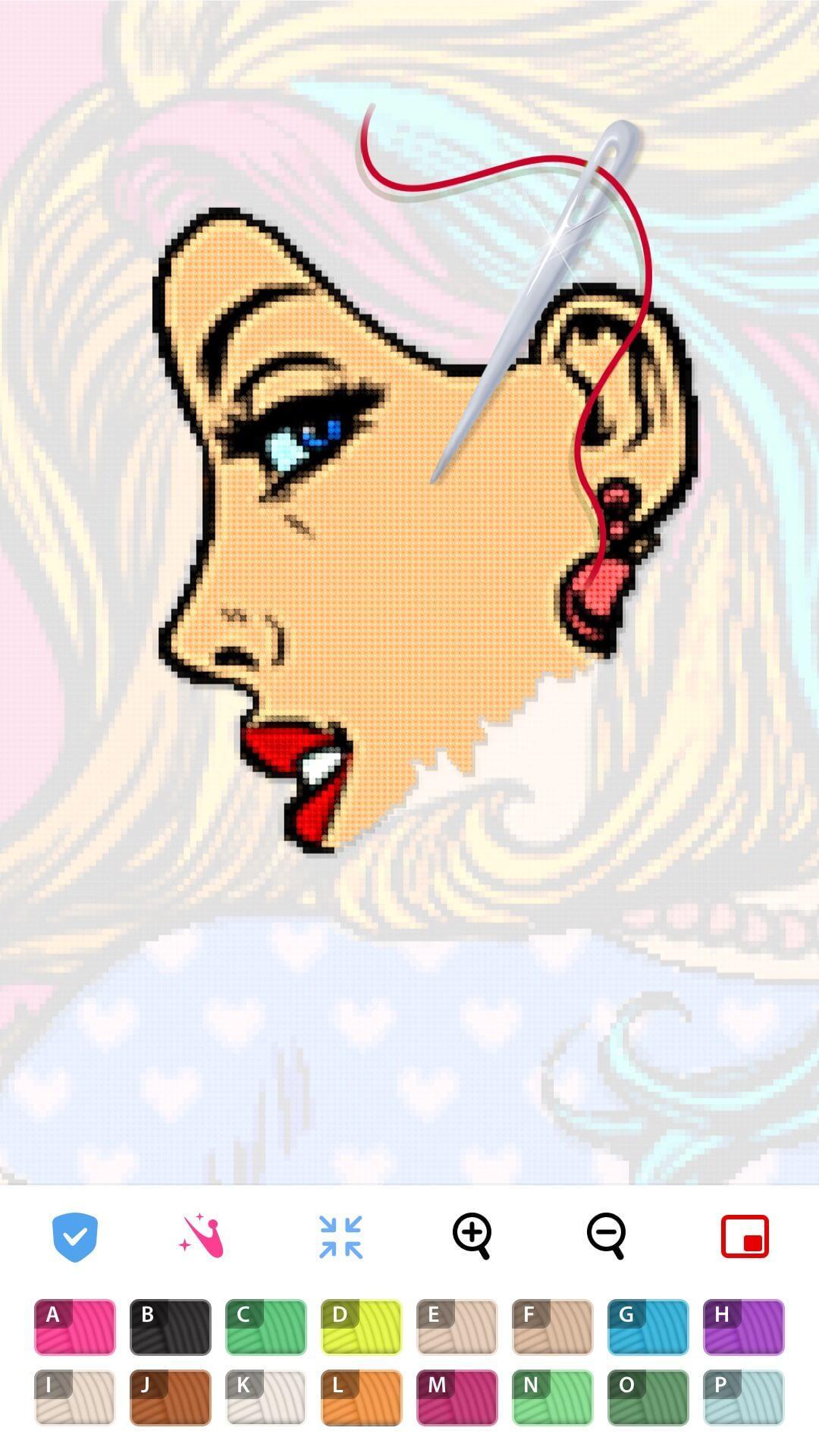 Color by Letter - Sewing game Cross stitch for Android