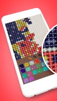 Cross Stitch - Color by Number Affiche
