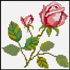 Cross Stitch Flowers icon