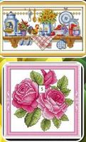 cross stitch pattern পোস্টার