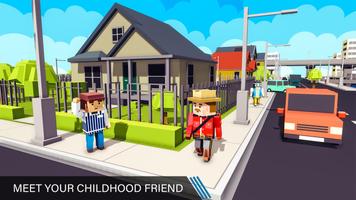 Virtual Blocky Life Town 3D capture d'écran 3