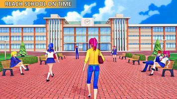 Anime School Girl: High School Games 2021 الملصق