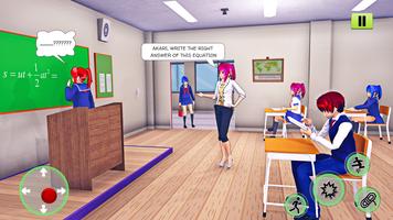 Anime School Girl: High School Games 2021 تصوير الشاشة 1