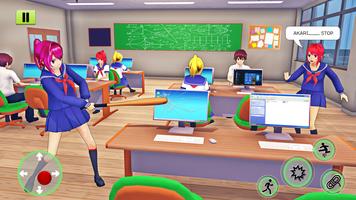Anime School Girl: High School Games 2021 تصوير الشاشة 2