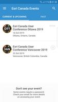 Esri Canada Events capture d'écran 1