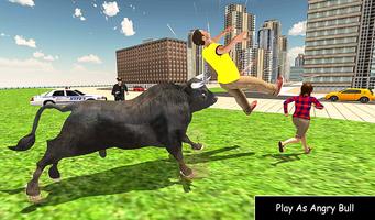 Wild Bull Attack Simulator - City Rampage 2019 Screenshot 1