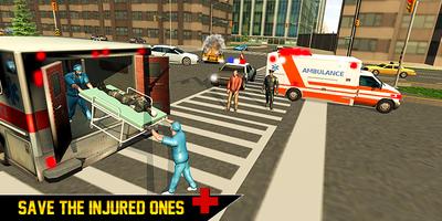 Accident City Ambulance Rescue Simulator 19 截图 1