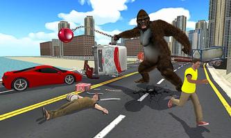 Angry Gorilla Kong Attack - City Rampage 2019 Screenshot 2