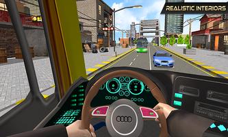 Racing in Coach - Bus Simulator captura de pantalla 2