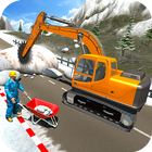 Snow Cutter Excavator Sim icono