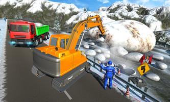 Snow Cutter Excavator Sim captura de pantalla 1