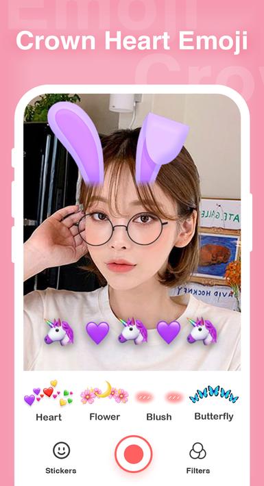 Crown Heart Emoji live Filters screenshot 6