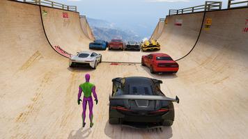 Mega Ramp Car Stunt Hero Games syot layar 1