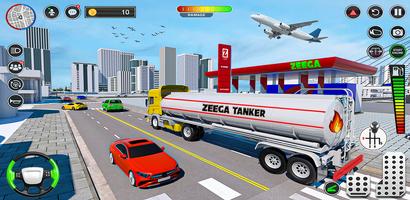 Oil Truck Transport Driving 3D Plakat