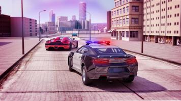 Poster US Police Car Chase City Gangster 2019