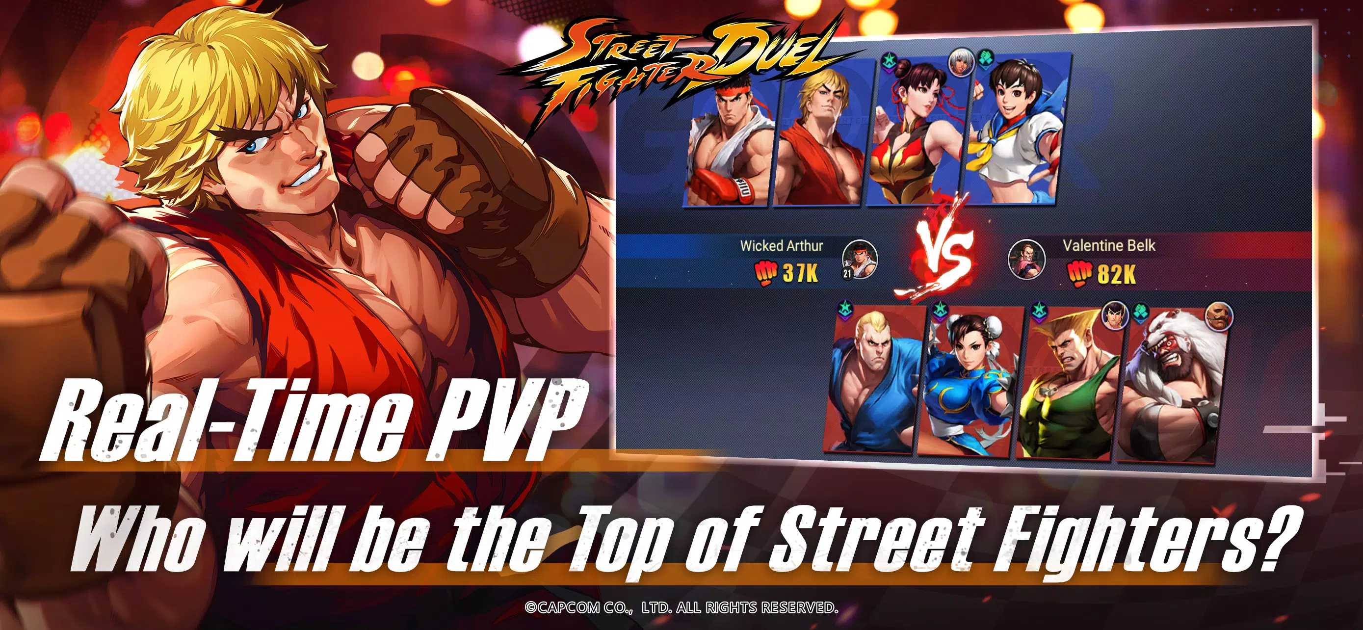 Street Fighter Duel Idle RPG mobile android iOS apk download for