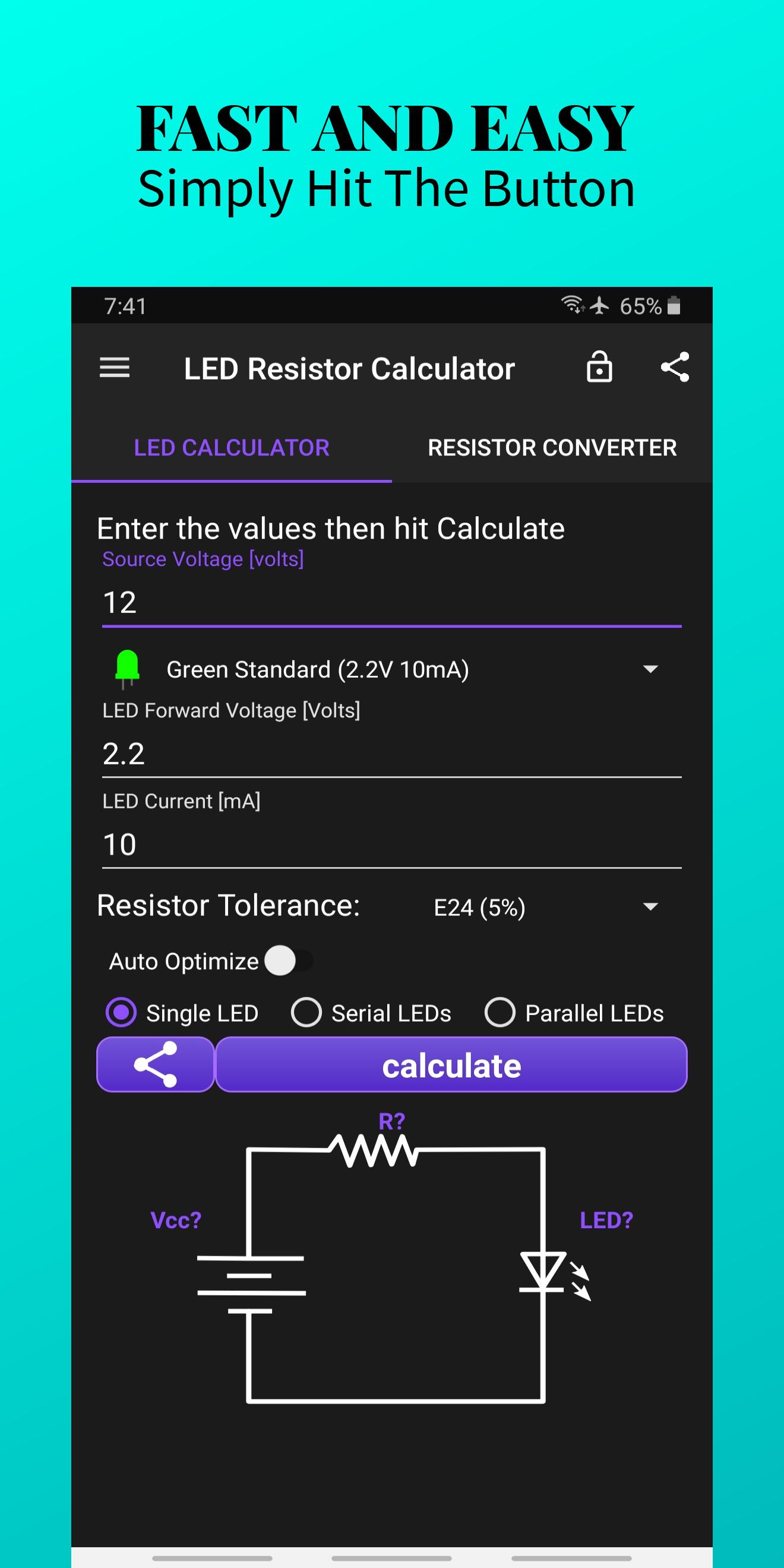 LED Resistor Calculator for Android - APK Download