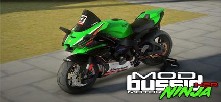 Mod Bussid Motor Ninja H2R captura de pantalla 2