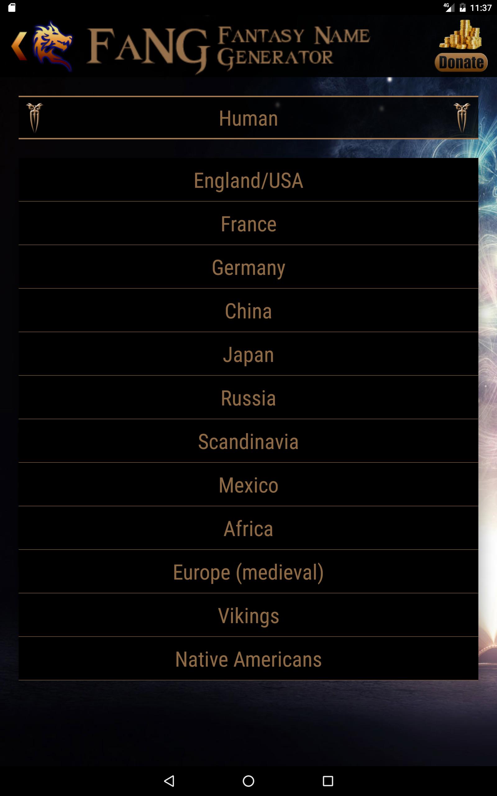 FaNG - Fantasy Name Generator APK for Android Download