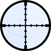 Sniper croix icône