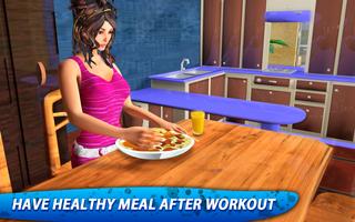 Mode de vie virtuel Fitness Girl:Slim Girl Workout Affiche