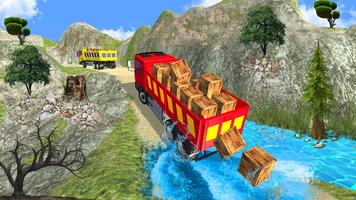 Truck Cargo Driving Hill Simulation اسکرین شاٹ 1
