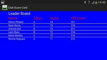 Clay Shooting Club Score Card capture d'écran 3