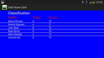 Clay Shooting Club Score Card capture d'écran 2