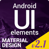Material Design UI Template آئیکن
