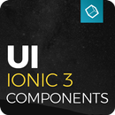 Ionic 3 Material Design UI Theme - Yellow Dark APK
