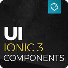 Ionic 3 Material Design UI Theme - Yellow Dark icône