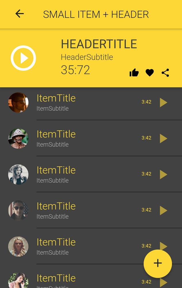 Ionic 3 Material Design Ui Theme Yellow Dark For Android - 