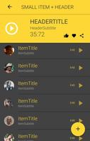 Ionic 3 Material Design UI Theme - Yellow Dark capture d'écran 1