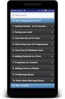 Learn C# - .Net - C Sharp Programming Tutorial App imagem de tela 1