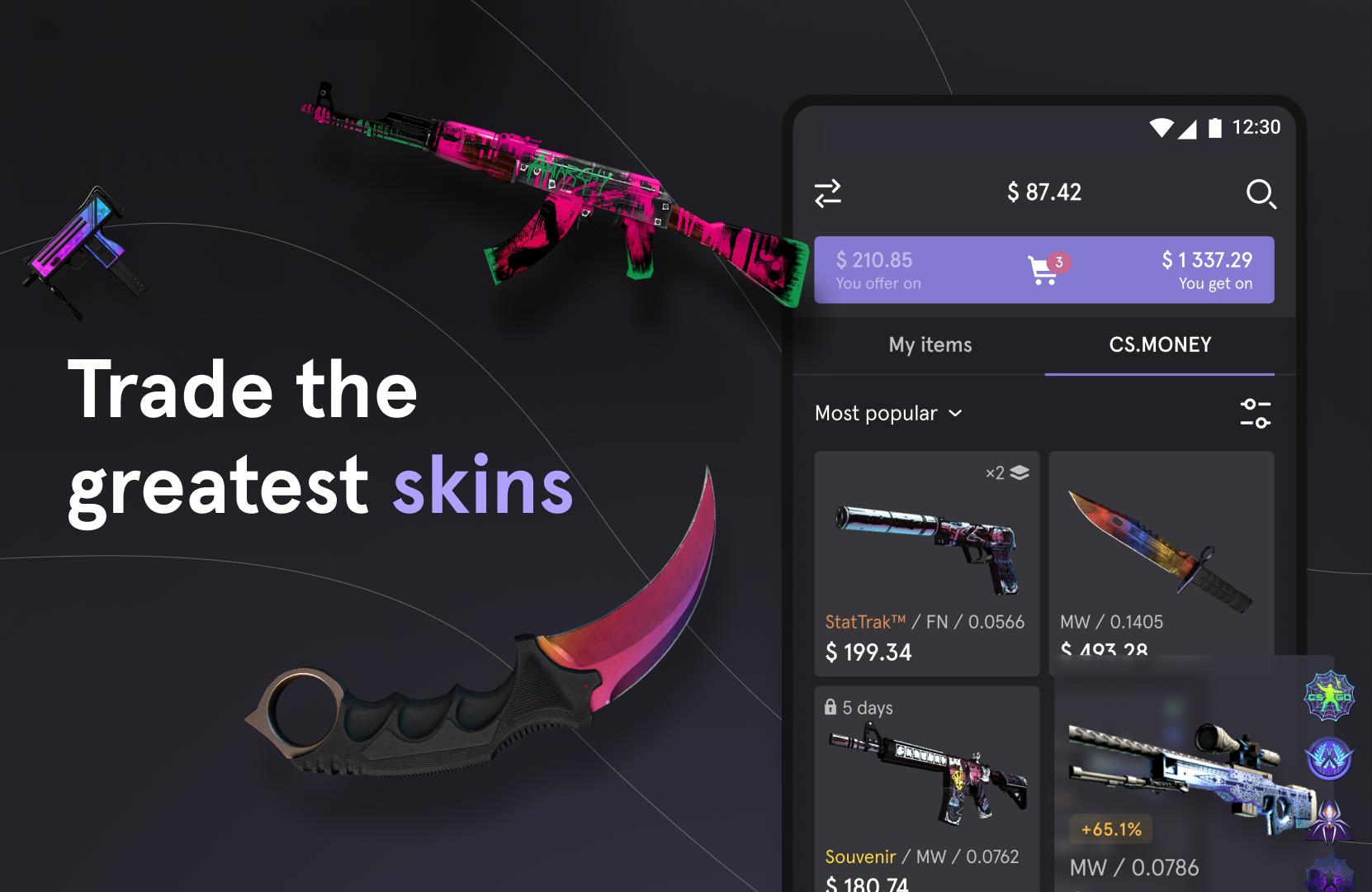 CS.MONEY ‒ Trade CS:GO skins for Android - APK Download