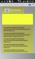 Import contacts XLS CSV TXT 포스터